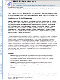 Cover page: The Effect of Gene Alterations and Tyrosine Kinase Inhibition on Survival and Cause of Death in Patients With Adenocarcinoma of the Lung and Brain Metastases