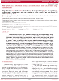 Cover page: YAP promotes erlotinib resistance in human non-small cell lung cancer cells