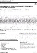 Cover page: Rutting and moisture-induced damage potential of foamed warm mix asphalt (WMA) containing RAP