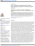 Cover page: eVIP2: Expression-based variant impact phenotyping to predict the function of gene variants