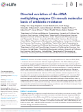 Cover page: Directed evolution of the rRNA methylating enzyme Cfr reveals molecular basis of antibiotic resistance