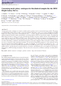 Cover page: Generating mock galaxy catalogues for flux-limited samples like the DESI Bright Galaxy Survey