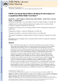 Cover page: FMEM: Functional mixed effects modeling for the analysis of longitudinal white matter Tract data