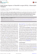 Cover page: Draft Genome Sequence of Raoultella terrigena R1Gly, a Diazotrophic Endophyte