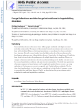 Cover page: Fungal infections and the fungal microbiome in hepatobiliary disorders