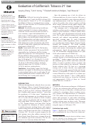 Cover page: Evaluation of California's 'Tobacco 21' law.