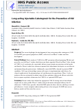 Cover page: Long-acting injectable cabotegravir for the prevention of HIV infection.