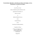 Cover page: Conscientious objection to abortion provision: developing a survey instrument to measure prevalence