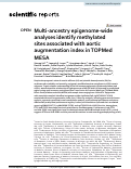 Cover page: Multi-ancestry epigenome-wide analyses identify methylated sites associated with aortic augmentation index in TOPMed MESA