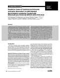 Cover page: Predictive Value of Cytokines and Immune Activation Biomarkers in AIDS-Related Non-Hodgkin Lymphoma Treated with Rituximab plus Infusional EPOCH (AMC-034 trial)