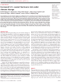 Cover page: Increased U.S. coastal hurricane risk under climate change