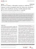 Cover page: Protection against a chlamydial respiratory challenge by a chimeric vaccine formulated with the Chlamydia muridarum major outer membrane protein variable domains using the Neisseria lactamica porin B as a scaffold.