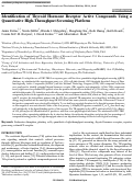 Cover page: Identification of Thyroid Hormone Receptor Active Compounds Using a Quantitative High-Throughput Screening Platform