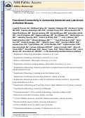 Cover page: Functional Connectivity in Autosomal Dominant and Late-Onset Alzheimer Disease