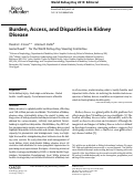 Cover page: Burden, Access, and Disparities in Kidney Disease