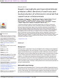 Cover page: Aquatic macrophytes and macroinvertebrate predators affect densities of snail hosts and local production of schistosome cercariae that cause human schistosomiasis