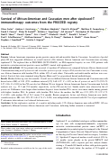 Cover page: Survival of African-American and Caucasian men after sipuleucel-T immunotherapy: outcomes from the PROCEED registry