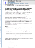 Cover page: No Benefit of Concomitant 5-Aminosalicylates in Patients With Ulcerative Colitis Escalated to Biologic Therapy: Pooled Analysis of Individual Participant Data From Clinical Trials