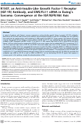 Cover page: R1507, an Anti-Insulin-Like Growth Factor-1 Receptor (IGF-1R) Antibody, and EWS/FLI-1 siRNA in Ewing's Sarcoma: Convergence at the IGF/IGFR/Akt Axis