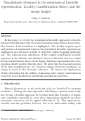 Cover page: Nonadiabatic dynamics in the semiclassical Liouville representation: Locality, transformation theory, and the energy budget