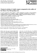 Cover page: Chemical evolution of volatile organic compounds in the outflow of the Mexico City Metropolitan area