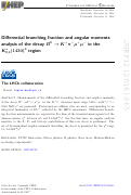 Cover page: Differential branching fraction and angular moments analysis of the decay B0 → K+π−μ+μ− in the K0,2∗(1430)0 region