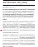 Cover page: Single cell–resolution western blotting