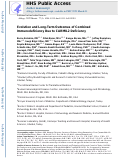 Cover page: Evolution and long‐term outcomes of combined immunodeficiency due to CARMIL2 deficiency