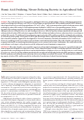 Cover page: Humic Acid-Oxidizing, Nitrate-Reducing Bacteria in Agricultural Soils