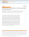 Cover page: Global stocks and capacity of mineral-associated soil organic carbon