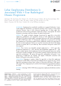 Cover page: Lobar Emphysema Distribution Is Associated With 5-Year Radiological Disease Progression