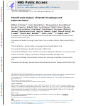 Cover page: Paired exome analysis of Barrett's esophagus and adenocarcinoma