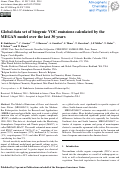 Cover page: Global data set of biogenic VOC emissions calculated by the MEGAN model over the last 30 years