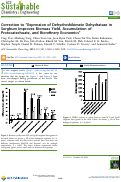 Cover page: Correction to “Expression of Dehydroshikimate Dehydratase in Sorghum Improves Biomass Yield, Accumulation of Protocatechuate, and Biorefinery Economics”