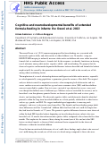 Cover page: Cognitive and neurodevelopmental benefits of extended formula-feeding in infants: Re: Deoni et al. 2013