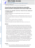 Cover page: Sexual Scripts and Sexual Risk Behaviors Among Black Heterosexual Men: Development of the Sexual Scripts Scale