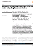 Cover page: Mapping dysfunctional circuits in the frontal cortex using deep brain stimulation.