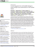 Cover page: Combining genomics and epidemiology to track mumps virus transmission in the United States