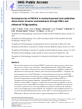 Cover page: Overexpression of PIK3CA in murine head and neck epithelium drives tumor invasion and metastasis through PDK1 and enhanced TGFβ signaling.