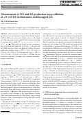 Cover page: Measurement of WZ and ZZ production in pp collisions at [Formula: see text] in final states with b-tagged jets.