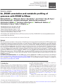 Cover page: kb_DRAM: annotation and metabolic profiling of genomes with DRAM in KBase