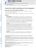 Cover page: Urinary Cell-Free DNA in Liquid Biopsy and Cancer Management