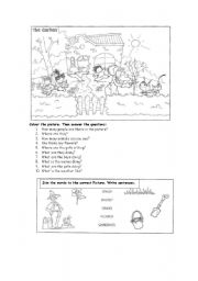 The garden worksheets