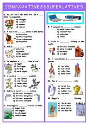 COMPARATIVES AND SUPERLATIVES TEST