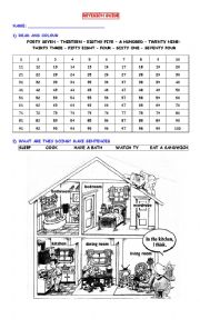 Winter holidays worksheet