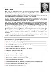 Mark Twain Media Worksheets