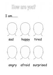 draw your feelings - ESL worksheet by saracina