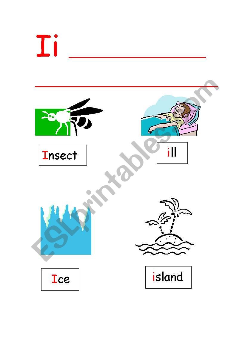 Letters and Sounds I J K L - ESL worksheet by Elenavoiler