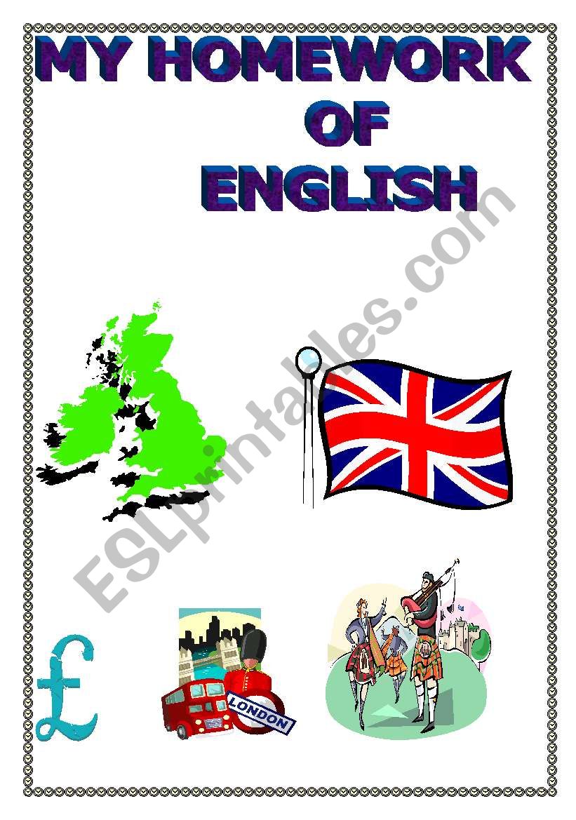 My homework of English - ESL worksheet by Laly59