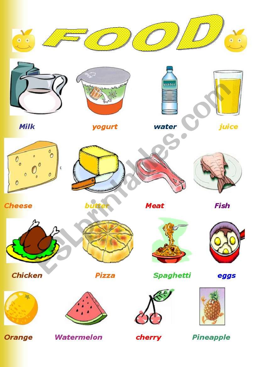 Food - ESL worksheet by caciipance